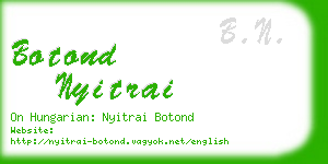 botond nyitrai business card